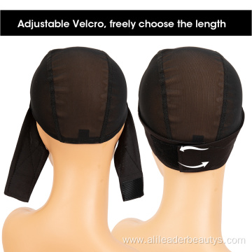 Breathable Stretch Adjustable Strap Mesh Headband Wig Caps